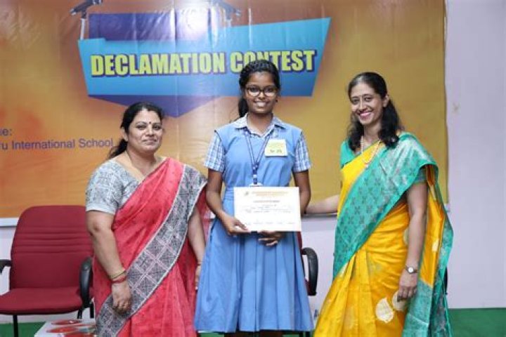 What is a declamation contest?