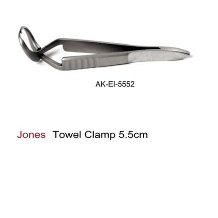 What is a Jones towel clamp used for?
