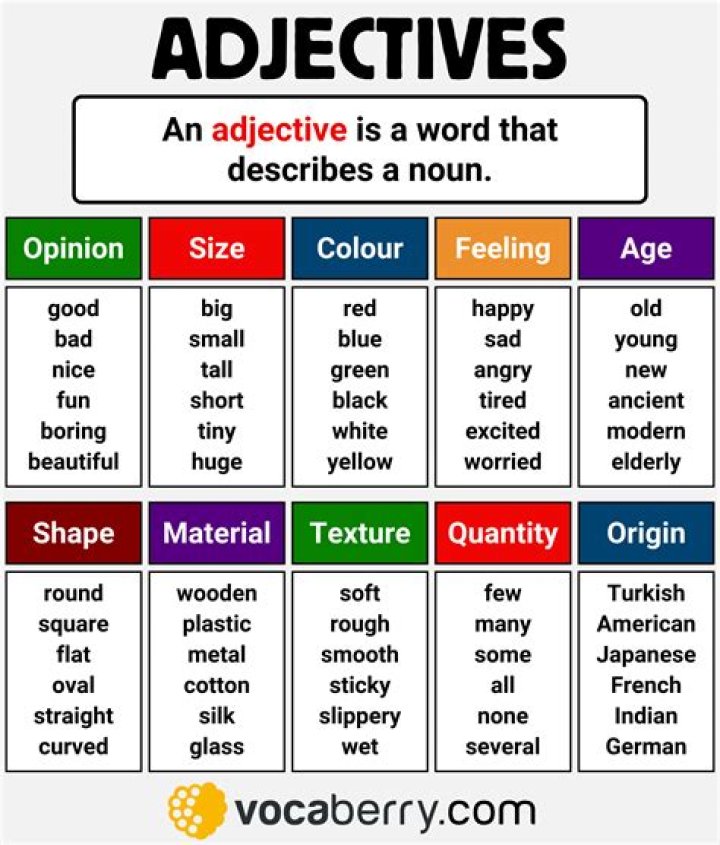 What is a nasty adjective?