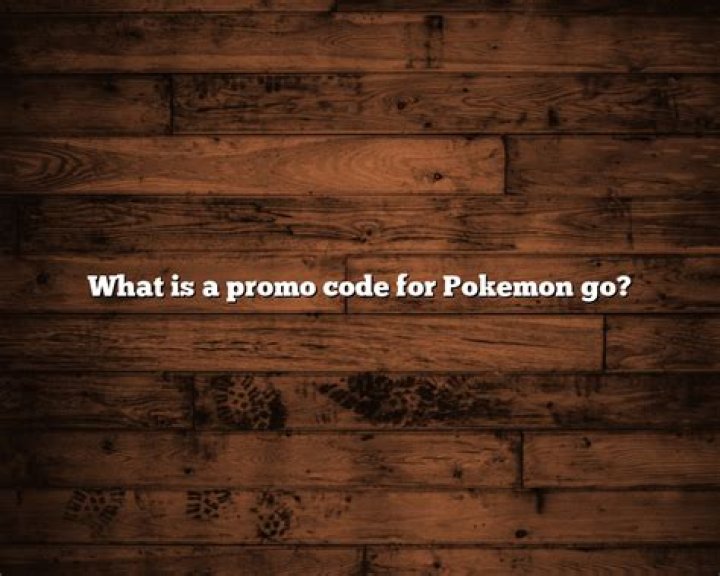 What is a promo code for Pokemon go?