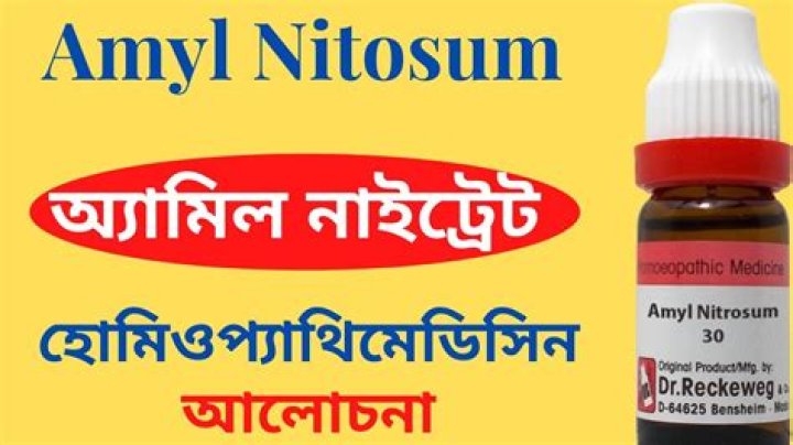 What is amyl Nitrosum used for?