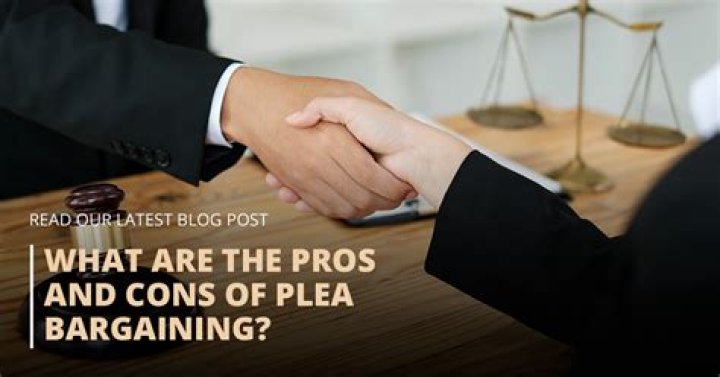 What is an example of plea bargaining?