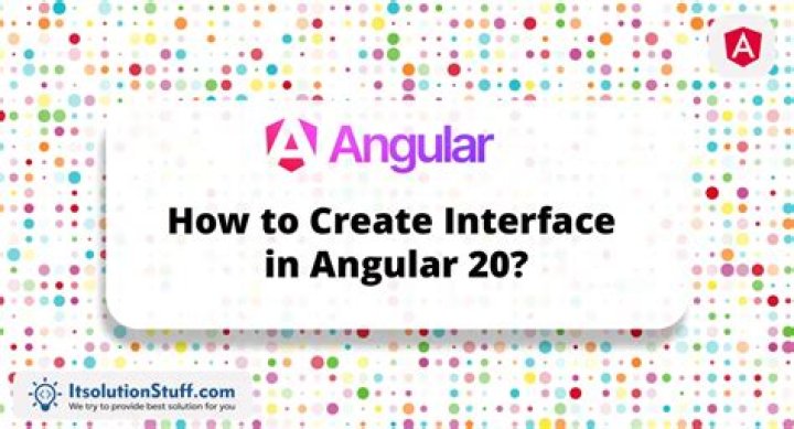 What is an interface in angular 2?