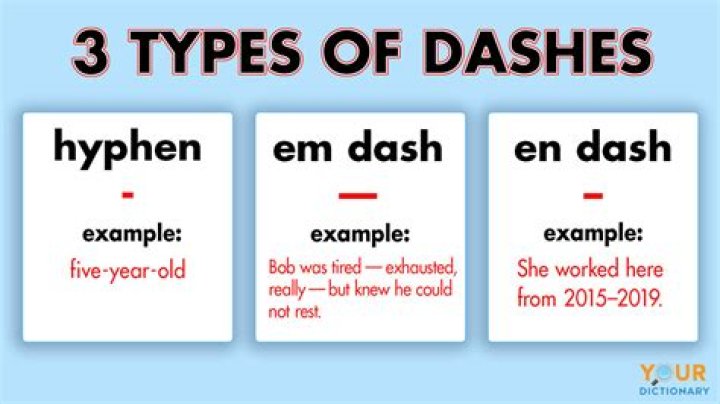 What is an M Dash used for?
