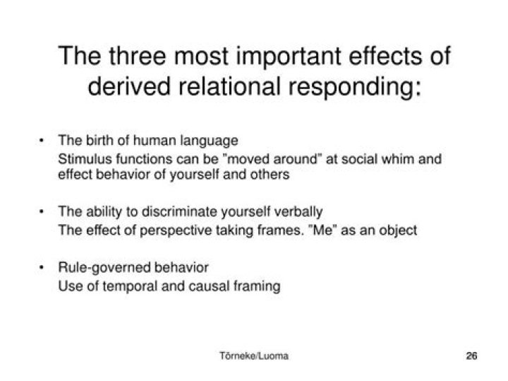 What is derived relational responding?