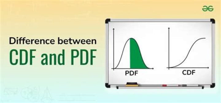 What is difference between PDF and CDF?