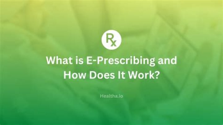 What is e prescribing and how does it work?