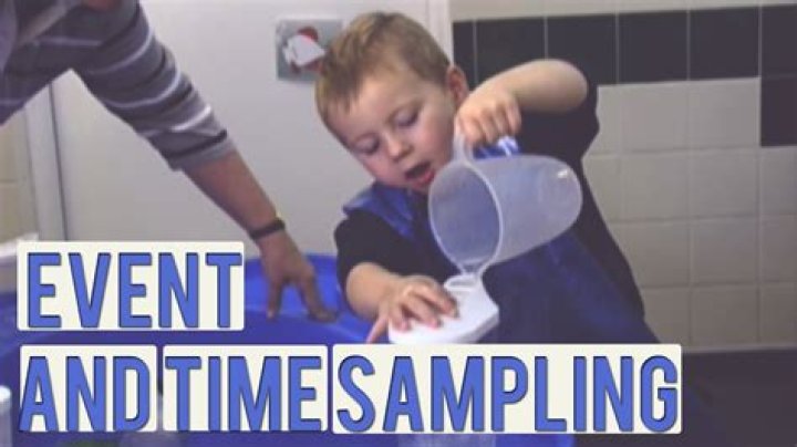 What is event sampling in child observation?