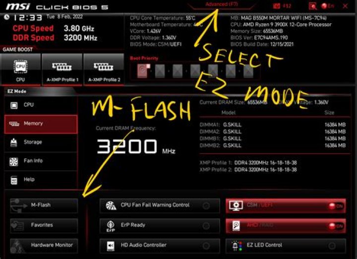What is flash mode MSI?