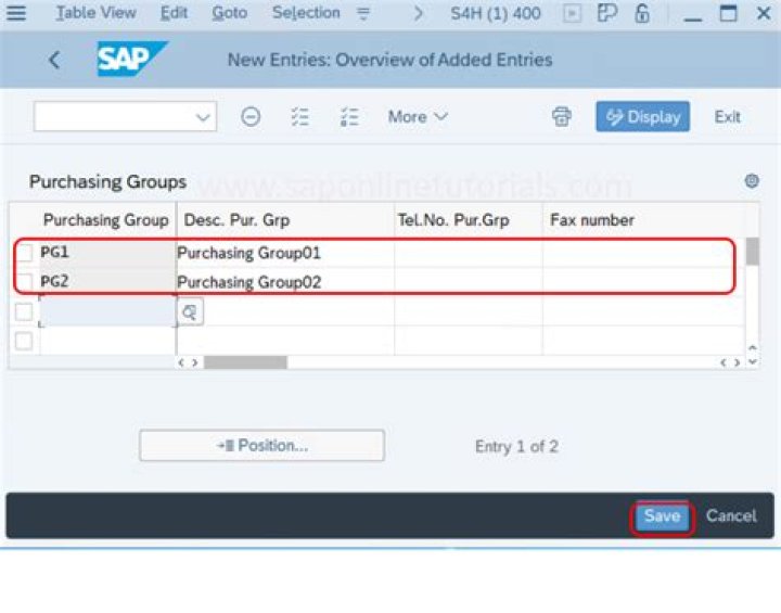What is SAP Purchasing group?