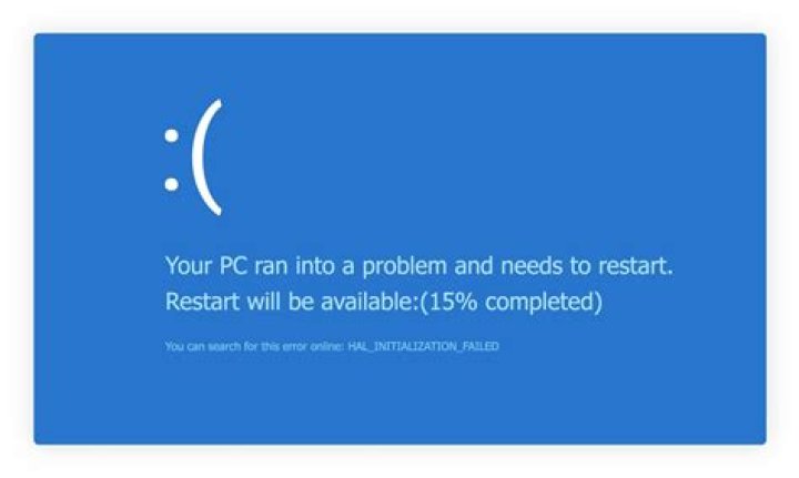 What is the cause of blue screen in Windows 10?