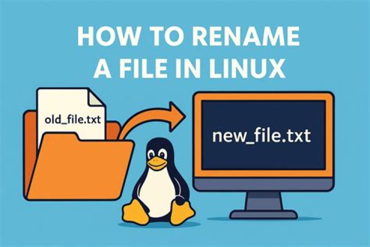 What is the command to rename a file in Linux?