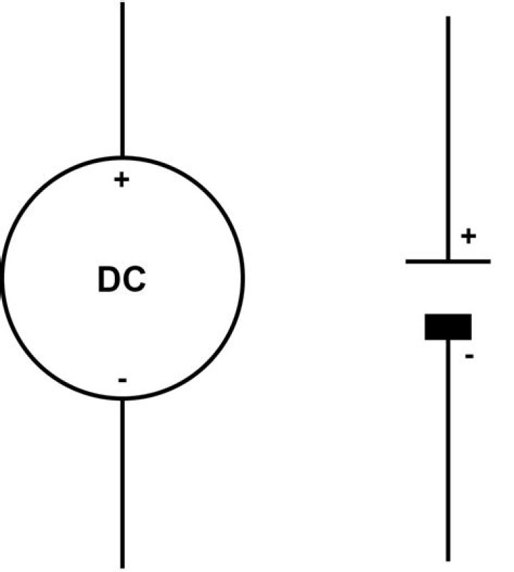 What is the common wire in a DC circuit?