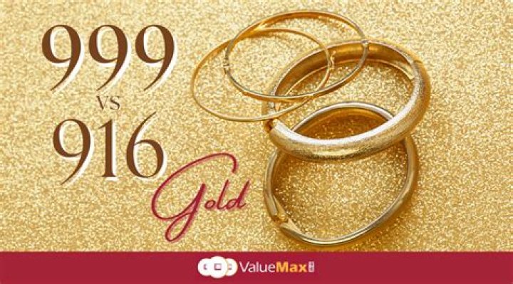 What is the difference between 916 and 999 gold?