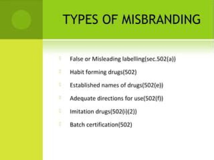 What is the difference between adulteration and misbranding?