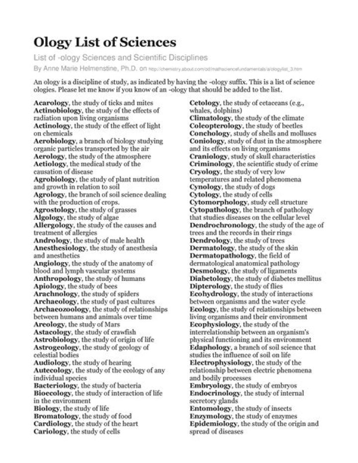What is the difference between ology and ologist?