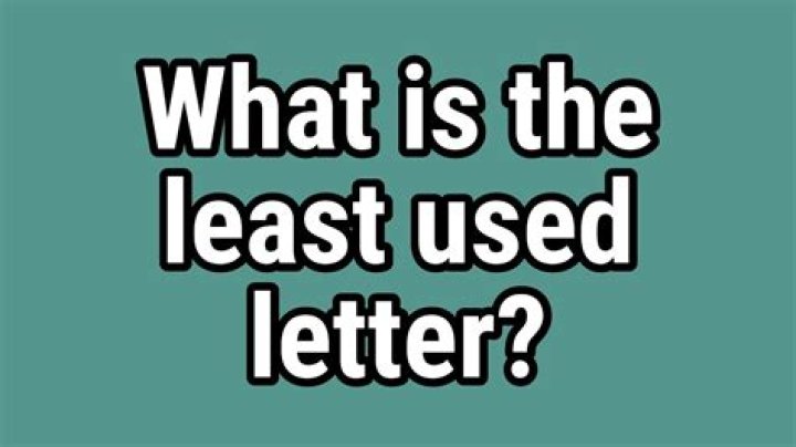 What is the least used letter in the English language?