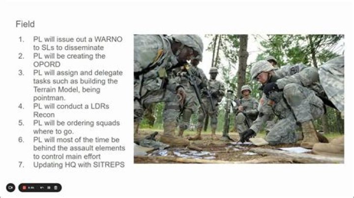 What is the meaning of platoon commander?