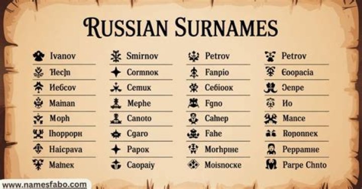 What is the most common last name in Russia?