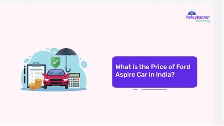 What is the price of Ford Aspire?