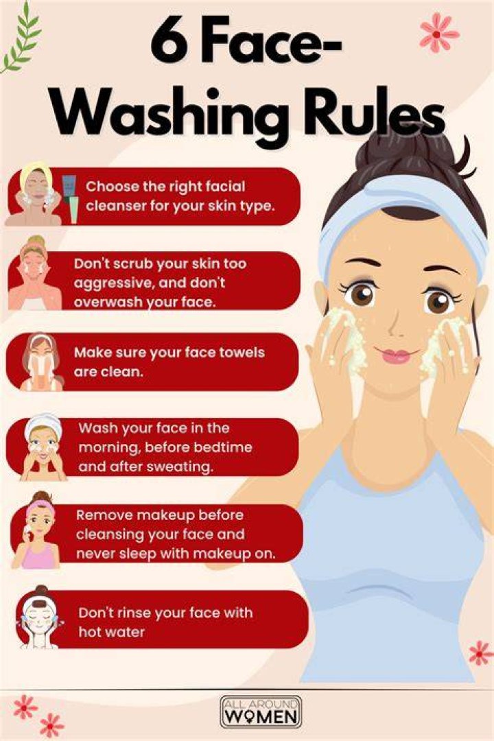 What is the proper way to wash your face?