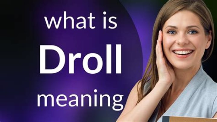 What is the synonym of droll?