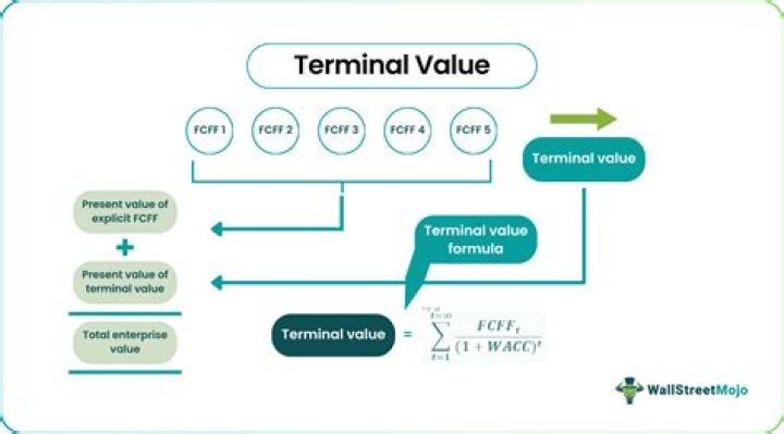 What is the terminal value in a DCF?