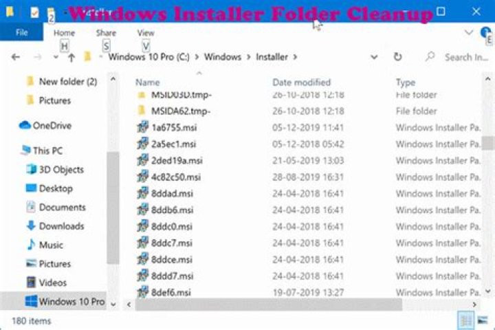 What is Windows Installer folder?