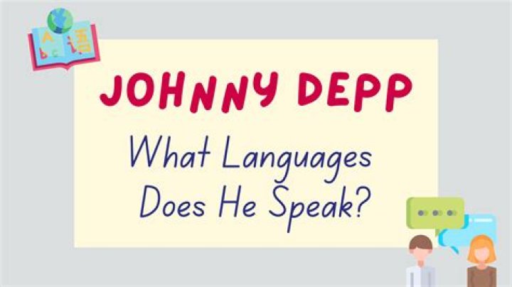 What languages does Johnny Depp speak?