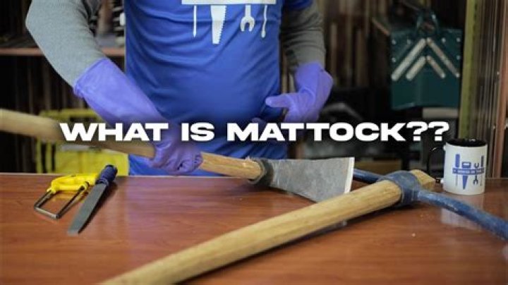 What makes a mattock different from a pick?