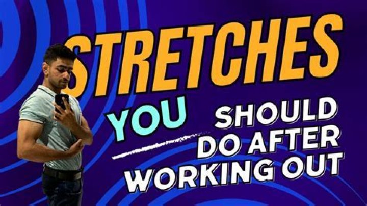 What should you do after a workout?