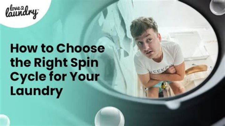 What spin cycle should I use?