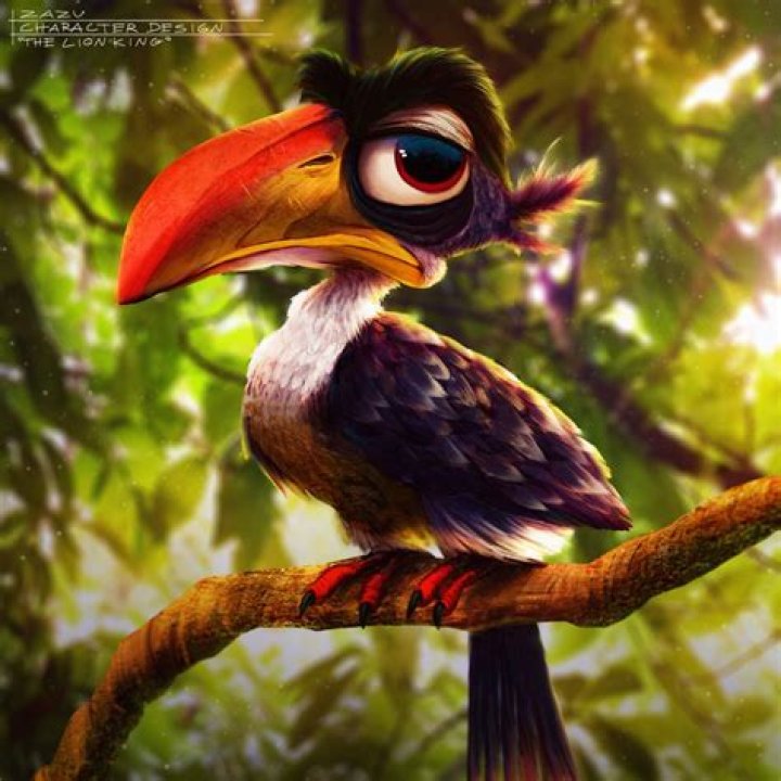 What type of bird is Zazu in Lion King?
