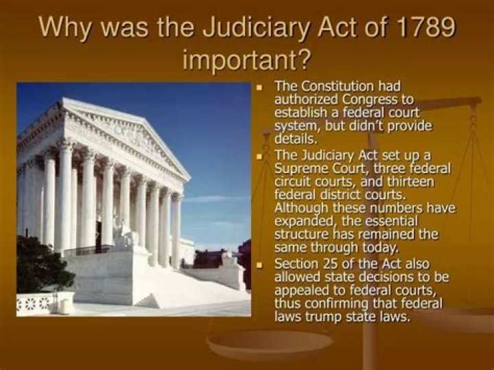 What were the provisions of the Judiciary Act of 1789 Why was this significance of section 25?