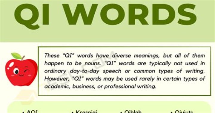 What words end with Qi?