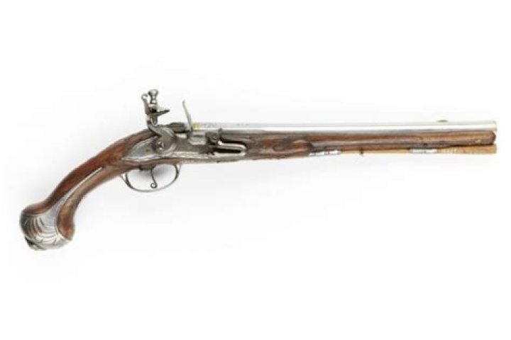 When was the flintlock musket invented?