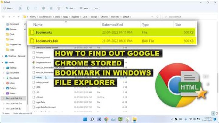 Where are bookmarks stored?