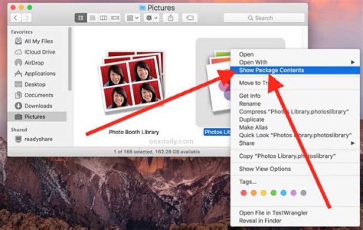 Where are iPhoto albums stored on Mac?
