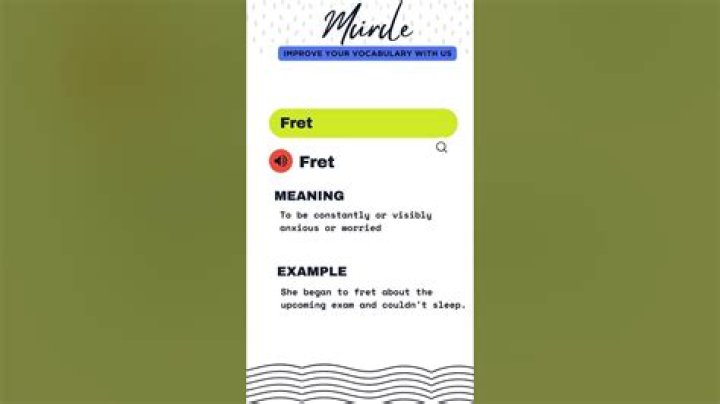 Where did the word fret come from?