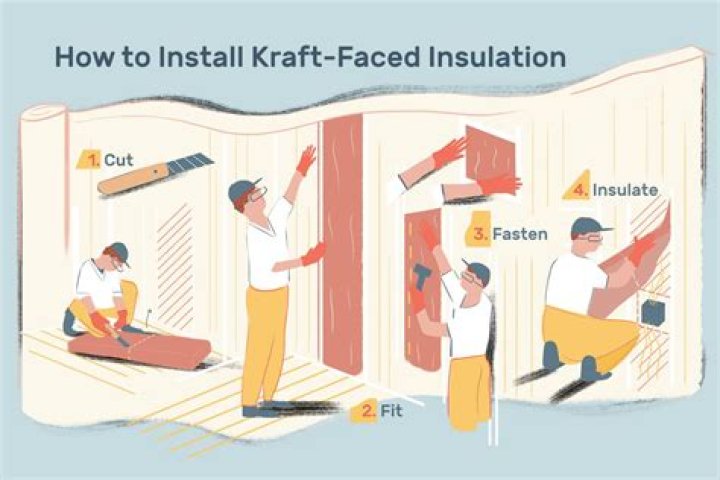 Where do you staple Kraft faced insulation?