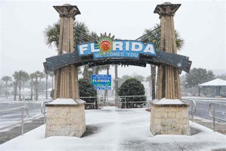 Where in Florida has it snowed?