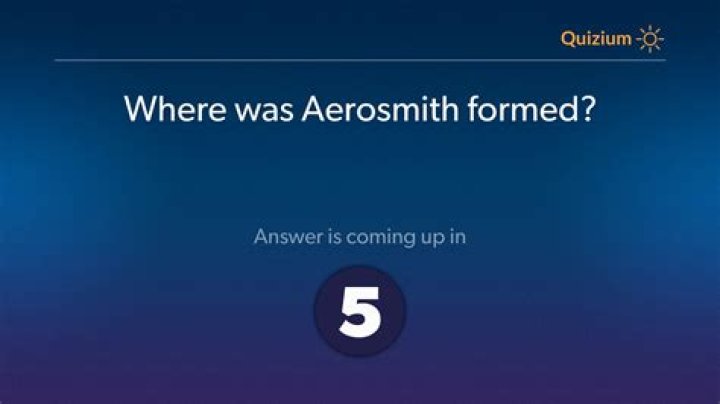 Where was Aerosmith formed?