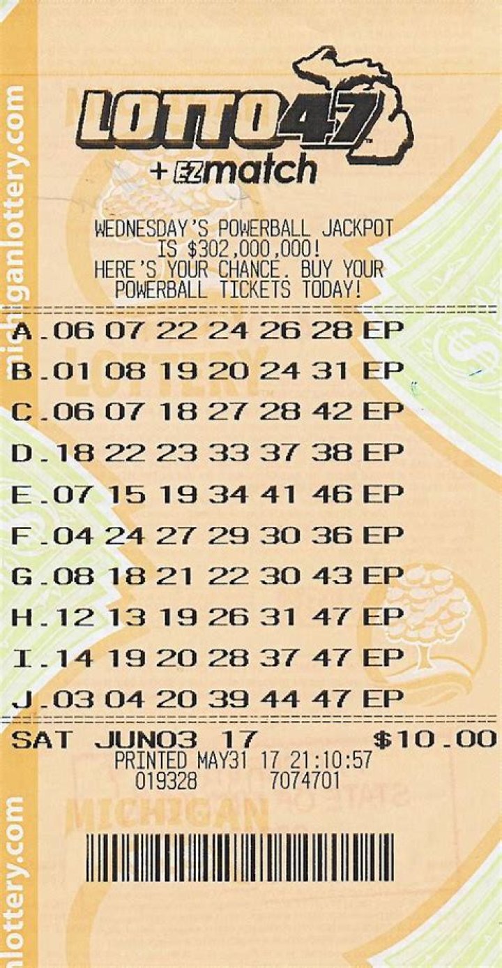 Where was the winning Lotto 47 ticket sold in Michigan?