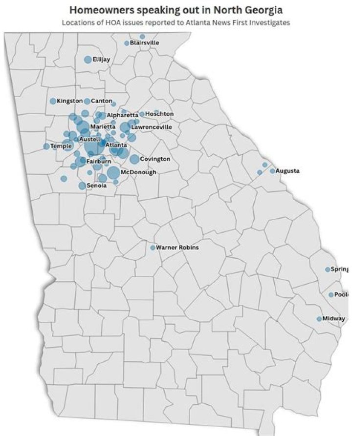 Who regulates Hoa in Georgia?