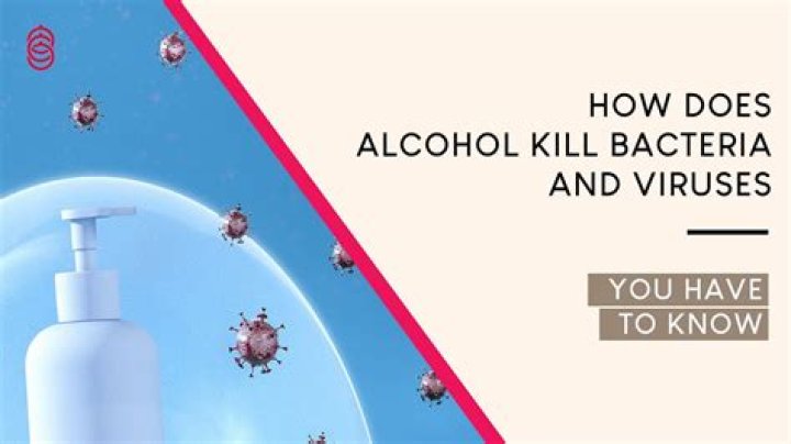 Why alcohol can kill bacteria?