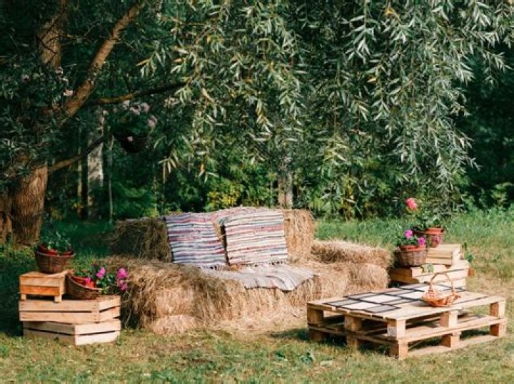 Why do hay bales sit in fields?
