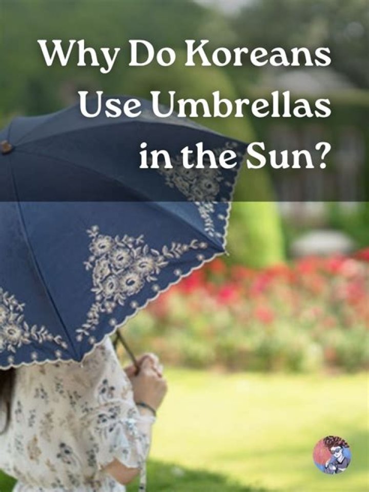 Why do people use umbrellas in the sun?