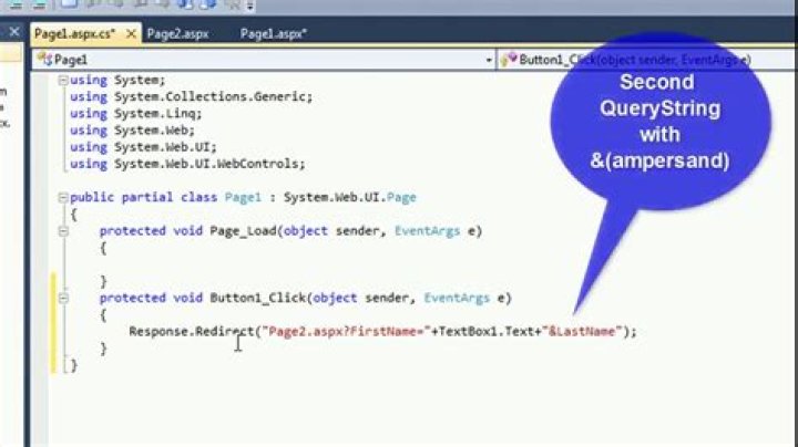 Why do we use request QueryString in asp net?