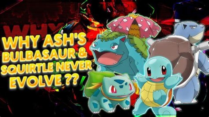 Why does Ash not evolve his Pokemon?